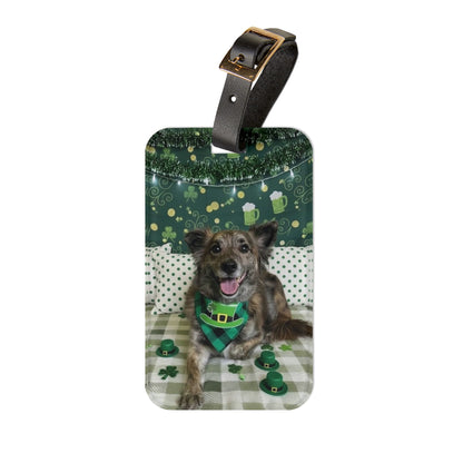 Cici - St. Patrick's Day Dog Luggage Tag