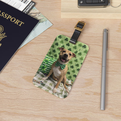 Ronnie - St. Patrick's Day Dog Luggage Tag