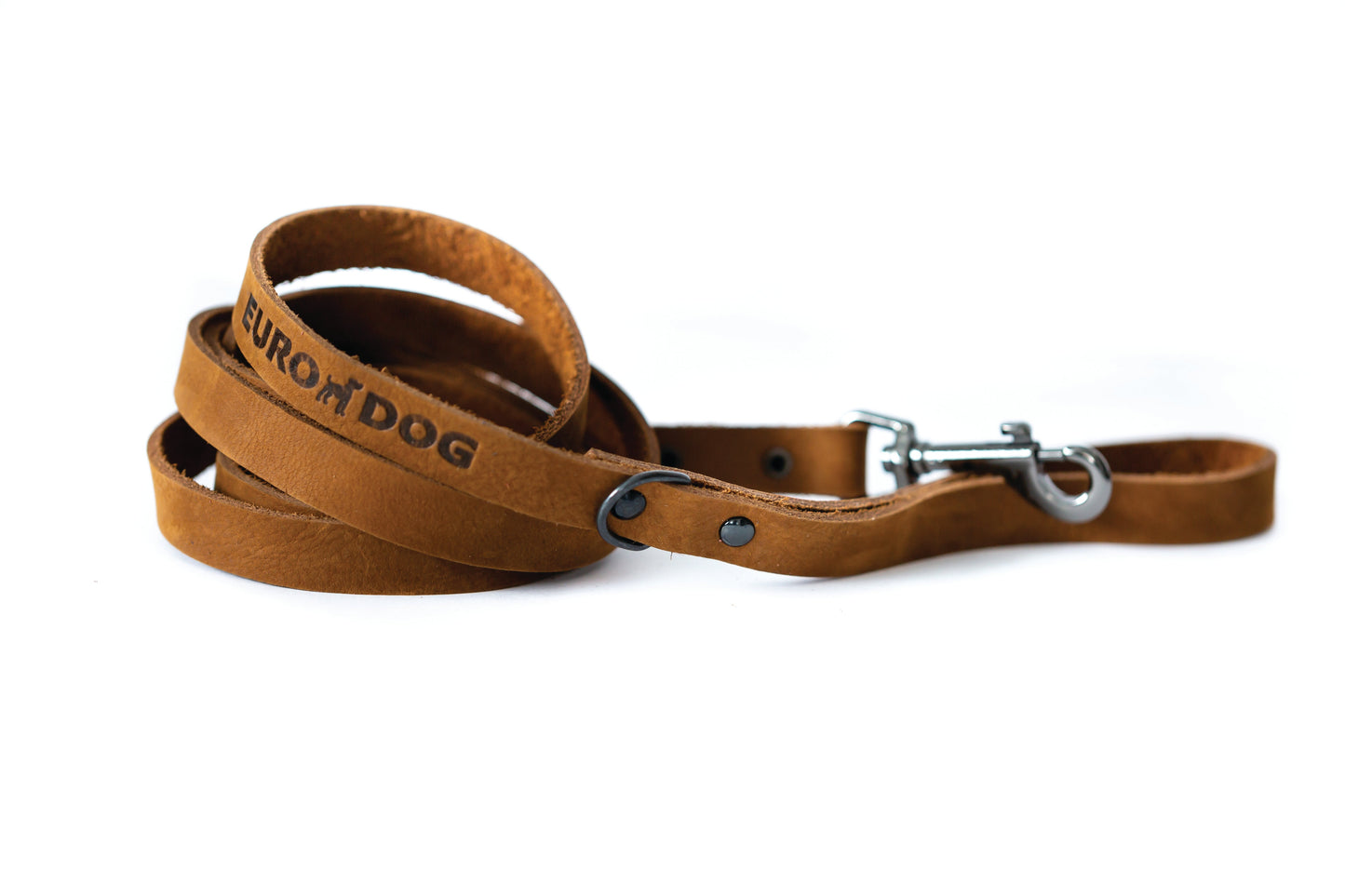 Sport Style Earth Brown Leather Leash