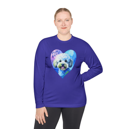 Dogtown Fur Stylist Groomer Long Sleeve Shirt (Doodle with Heart)