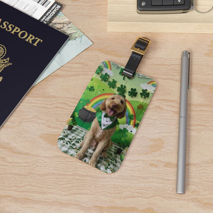 Rhodes - St. Patrick's Day Dog Luggage Tag
