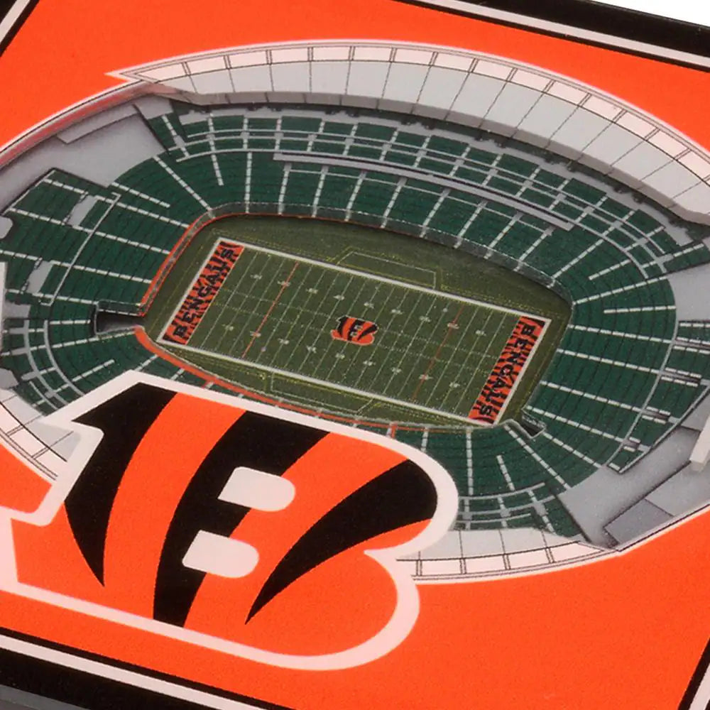NFL Cincinnati Bengals 3D Stadiumviews Coasters