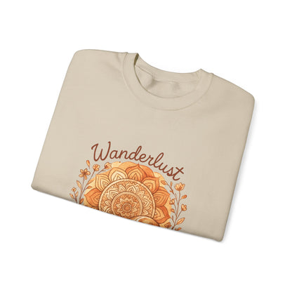 Dogtown Boho Revival "Wanderlust" Unisex Heavy Blend™ Crewneck Sweatshirt (Beagle)