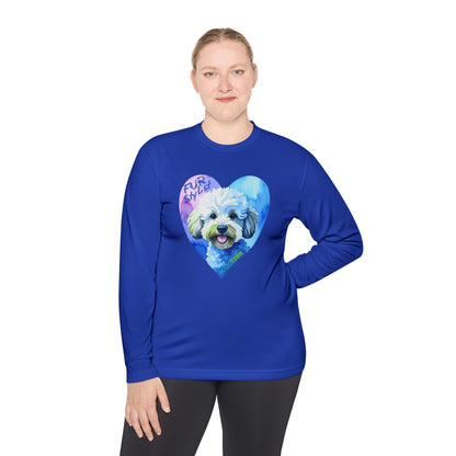 Dogtown Fur Stylist Groomer Long Sleeve Shirt (Doodle with Heart)
