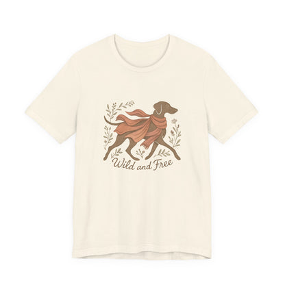 Dogtown Boho Revival "Wild and Free" Unisex Jersey Tee (Weimaraner)