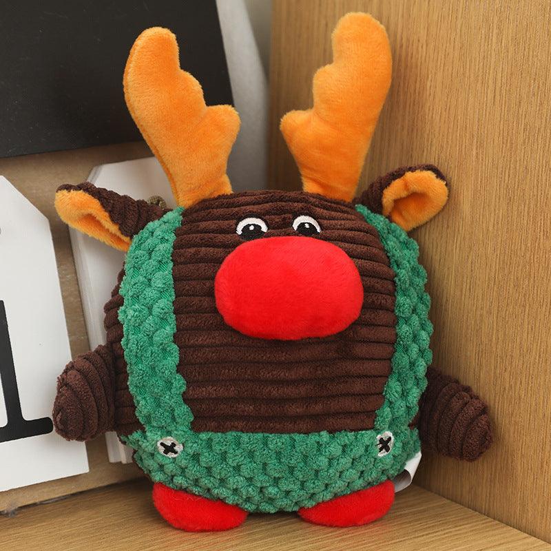 Festive Bb-Infused Plush Dog Christmas Toys