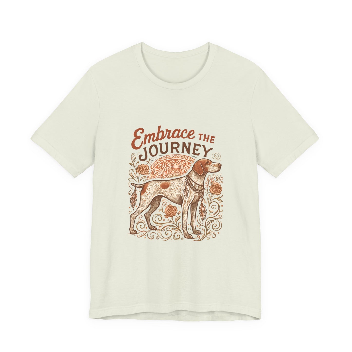 Dogtown Boho Revival "Embrace the Journey" Unisex Jersey Short Sleeve Tee (German Shorthaired Pointer)