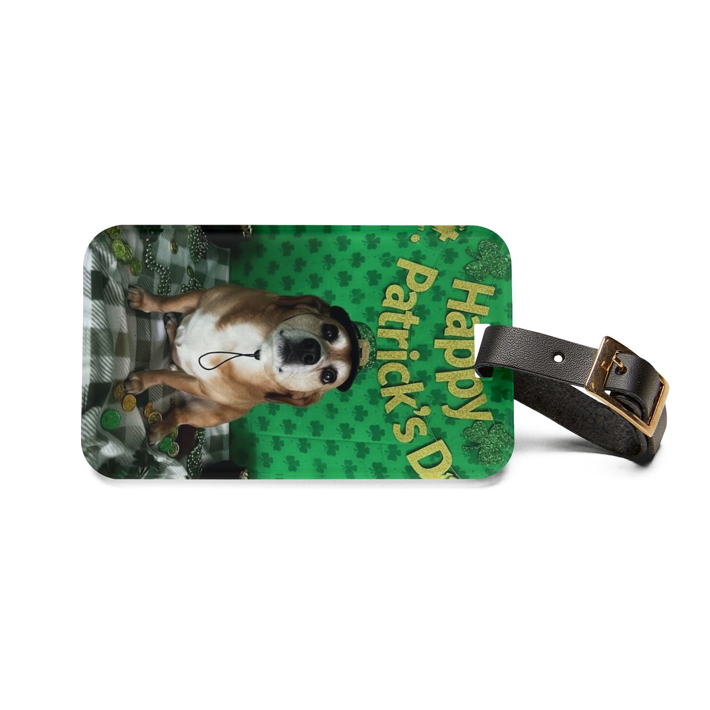Gusteau - St. Patrick's Day Dog Luggage Tag