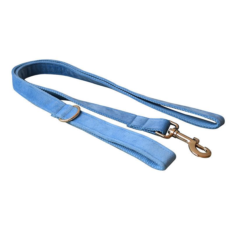Luxury Velvet Dog Collar And Leash Set-1