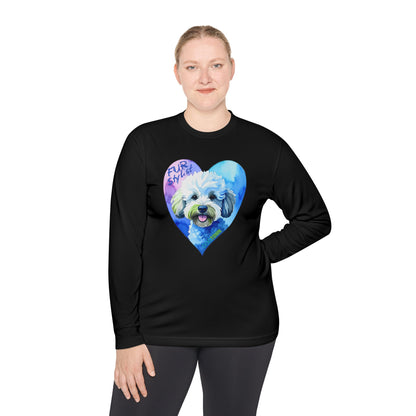 Dogtown Fur Stylist Groomer Long Sleeve Shirt (Doodle with Heart)