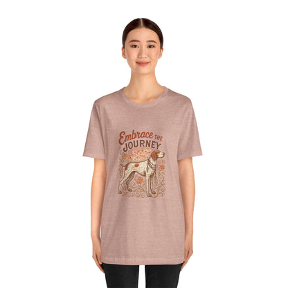 Dogtown Boho Revival "Embrace the Journey" Unisex Jersey Tee (German Shorthaired Pointer)