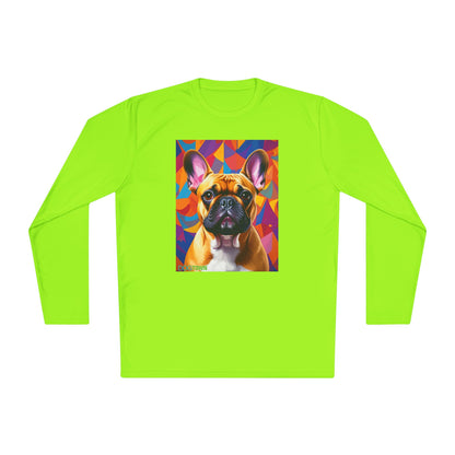 Pup Art Canvas Sport Long Sleeve Tee (French Bulldog)