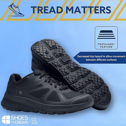 Women'S Slip-Resistant Work Sneakers - Comfortable, Lightweight, Water-Resistant & Non-Slip Safety Shoes for Women - Ideal for Food Service, Healthcare, Retail & More - Vitality II