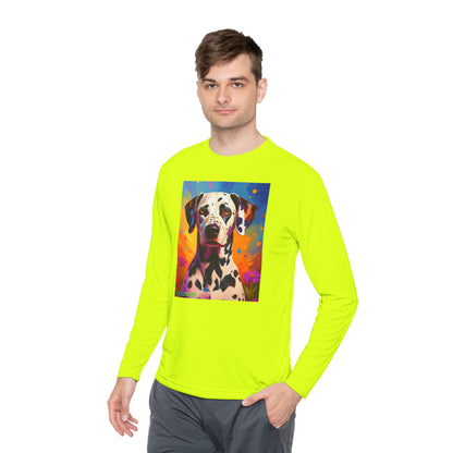 Pup Art Canvas Sport Long Sleeve Tee (Dalmation)