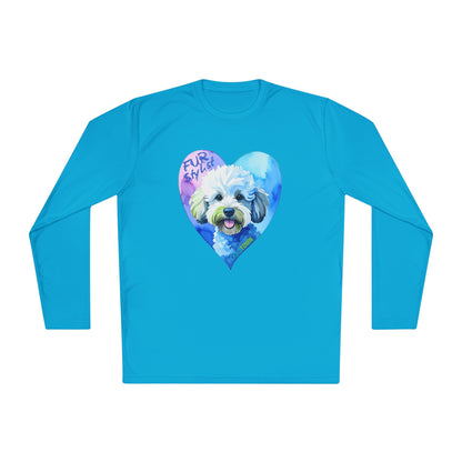 Dogtown Fur Stylist Groomer Long Sleeve Shirt (Doodle with Heart)