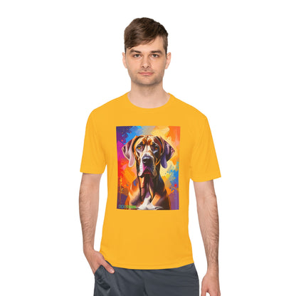 Pup Art Canvas Unisex Moisture Wicking Tee (Great Dane)