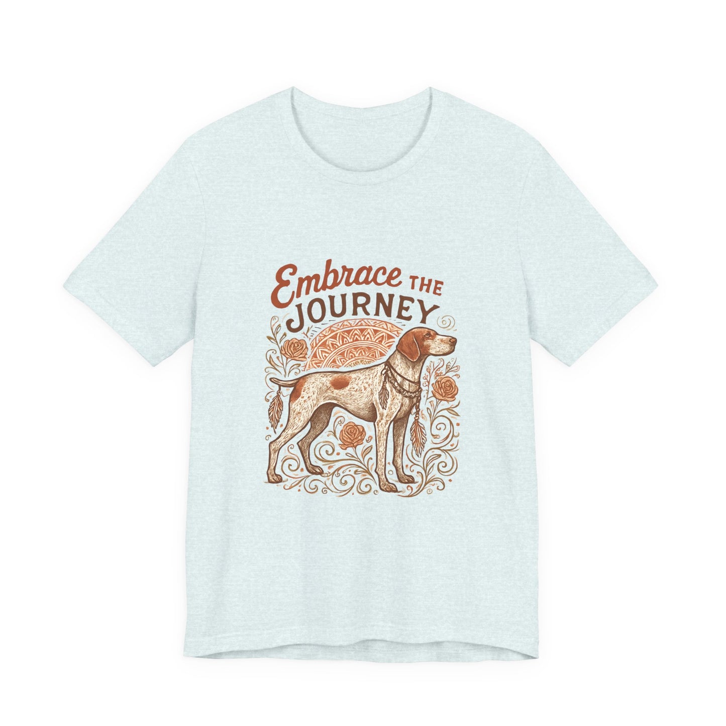 Dogtown Boho Revival "Embrace the Journey" Unisex Jersey Short Sleeve Tee (German Shorthaired Pointer)