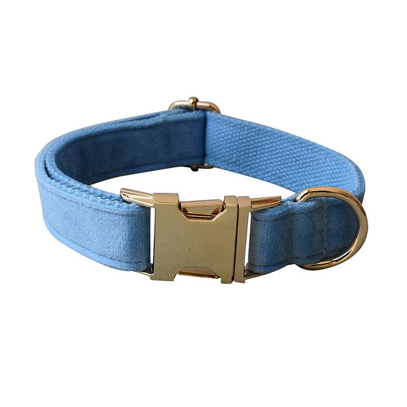 Luxury Velvet Dog Collar And Leash Set-5
