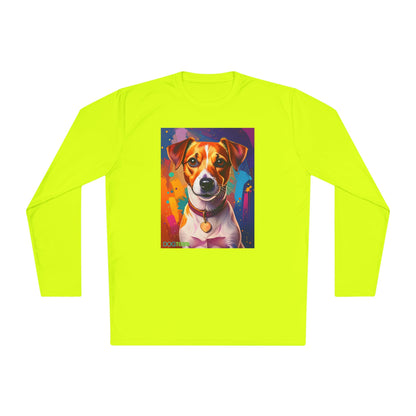 Pup Art Canvas Sport Long Sleeve Tee (Jack Russell Terrier)