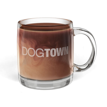 Dogtown Engraved Glass Coffee Mug