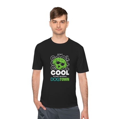 Dogtown "Stay Cool" Green Short Sleeve Polyester Lightweight Tee