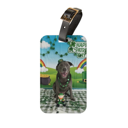 Bleu - St. Patrick's Day Dog Luggage Tag