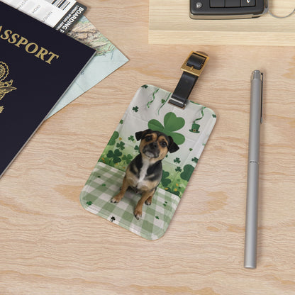 Roger - St. Patrick's Day Dog Luggage Tag