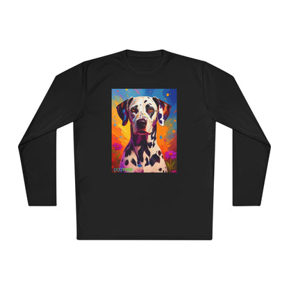 Pup Art Canvas Sport Long Sleeve Tee (Dalmation)