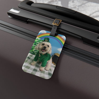 Nipsey - St. Patrick's Day Dog Luggage Tag