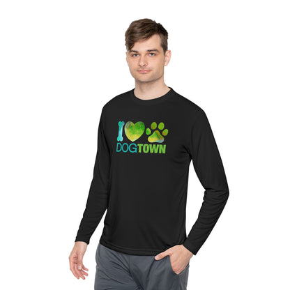 Dogtown "I Heart Paw" Long Sleeve Polyester Lightweight Tee