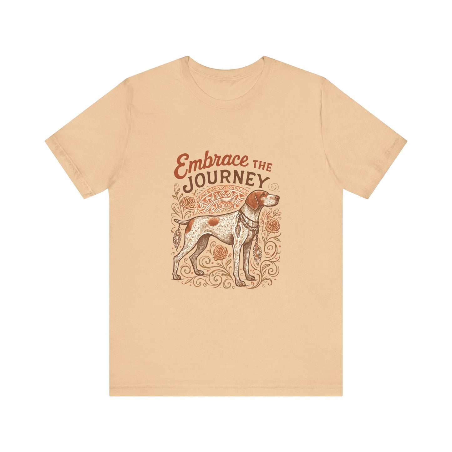 Dogtown Boho Revival "Embrace the Journey" Unisex Jersey Short Sleeve Tee (German Shorthaired Pointer)