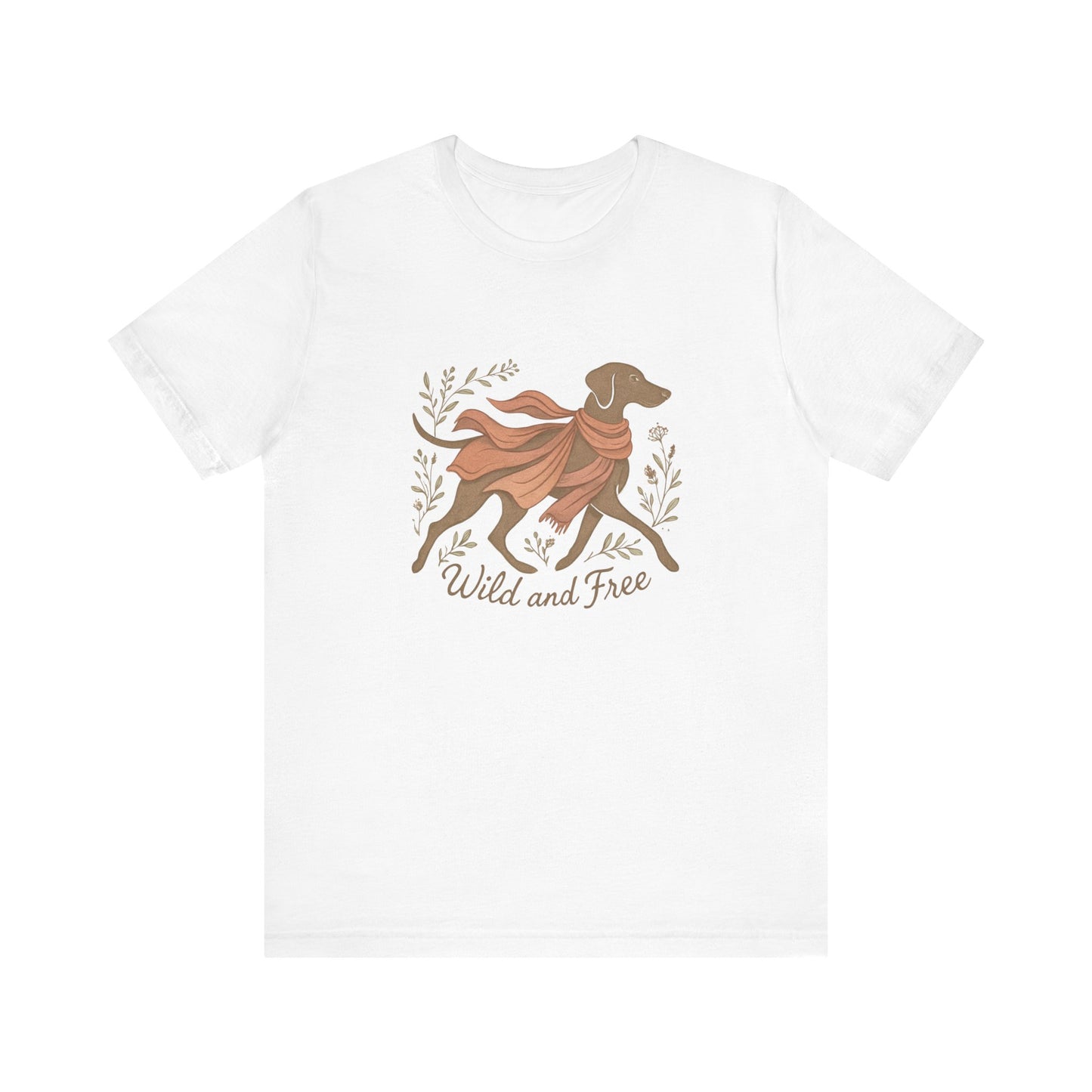Dogtown Boho Revival "Wild and Free" Unisex Jersey Tee (Weimaraner)