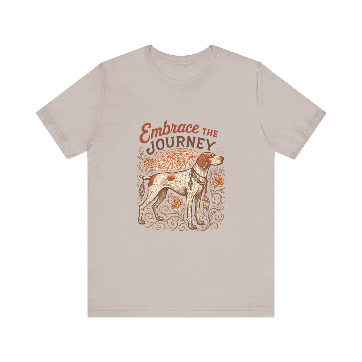 Dogtown Boho Revival "Embrace the Journey" Unisex Jersey Short Sleeve Tee (German Shorthaired Pointer)