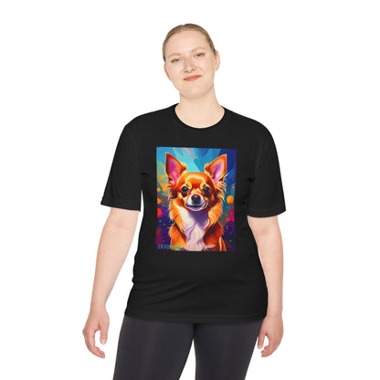 Pup Art Canvas Unisex Moisture Wicking Tee (Chihuahua)