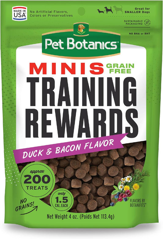 4 Oz. Pouch Training Reward Mini Soft & Chewy, Duck and Bacon Flavor