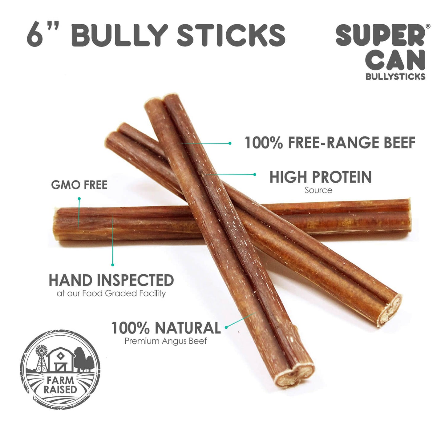6" Mega Monster Bully Sticks (10-Pack)