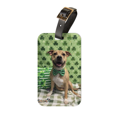 Ronnie - St. Patrick's Day Dog Luggage Tag