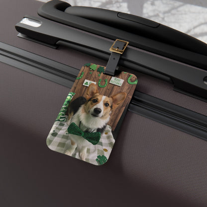 Betty - St. Patrick's Day Dog Luggage Tag
