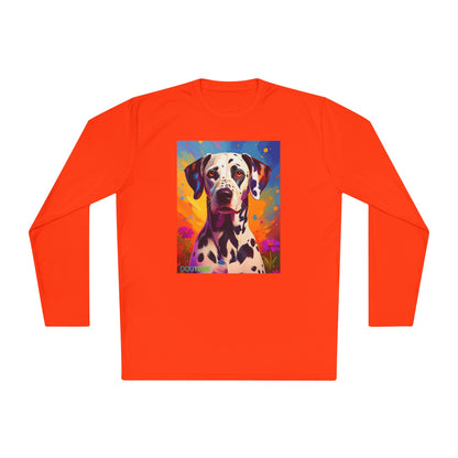 Pup Art Canvas Sport Long Sleeve Tee (Dalmation)