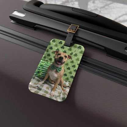 Ronnie - St. Patrick's Day Dog Luggage Tag