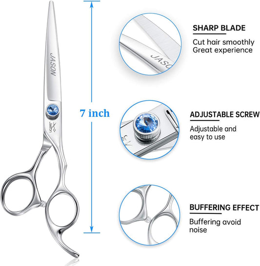 7" Straight Dog Grooming Scissors