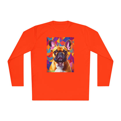 Pup Art Canvas Sport Long Sleeve Tee (French Bulldog)