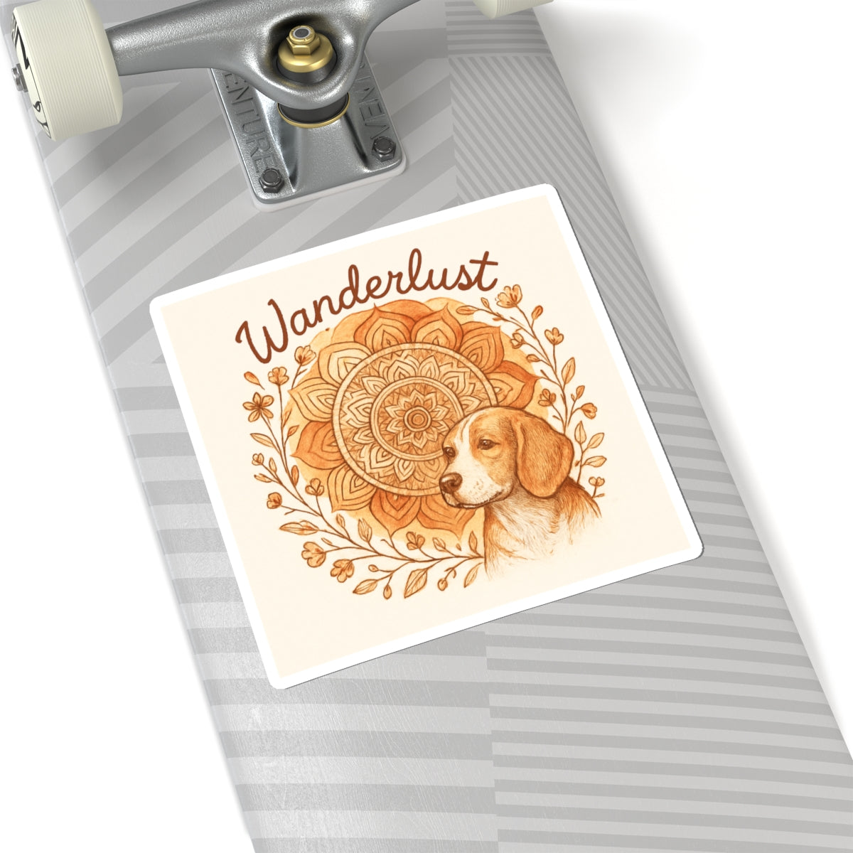 Dogtown Boho Revival "Wanderlust" Kiss-Cut Stickers (Beagle)