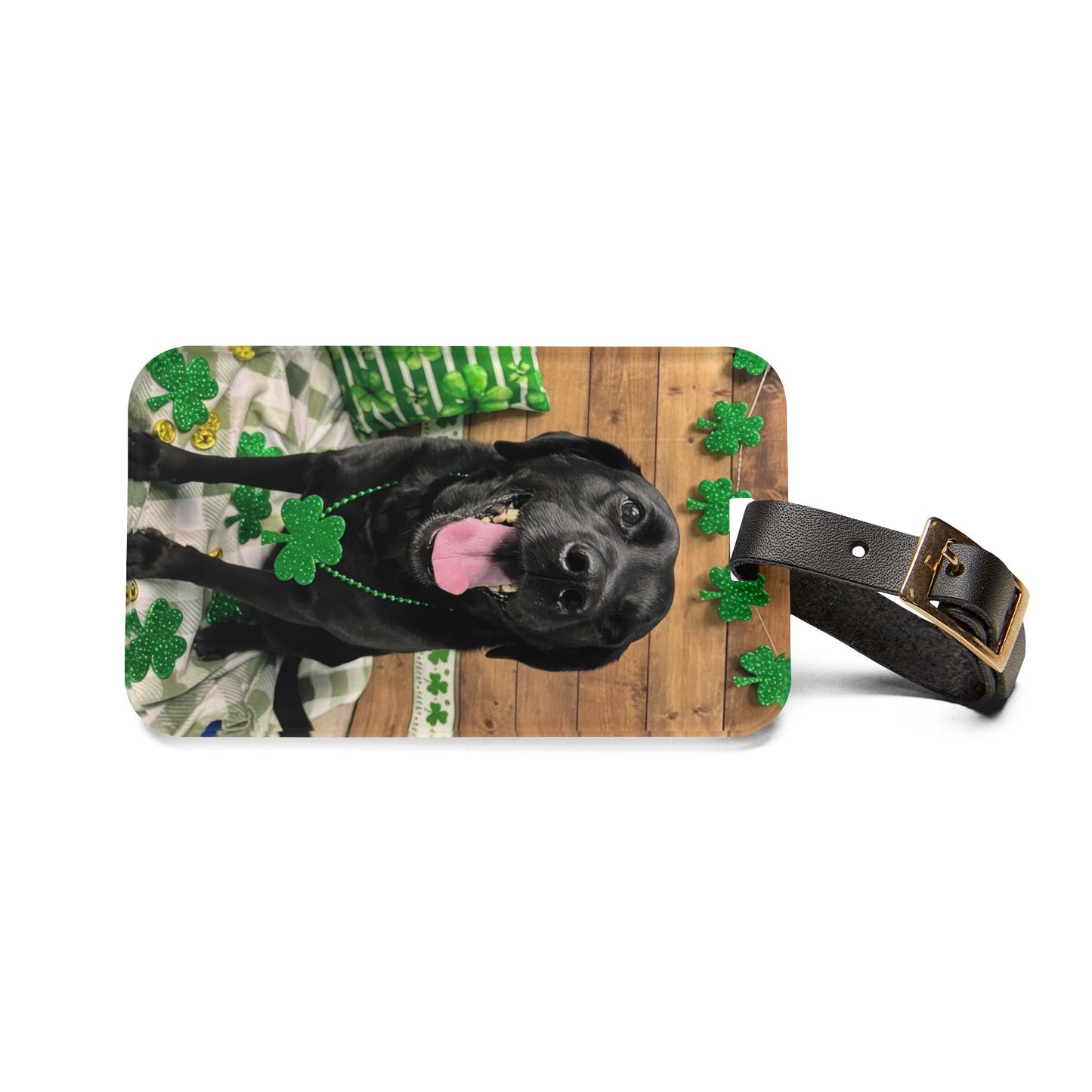 Baby Girl - St. Patrick's Day Dog Luggage Tag