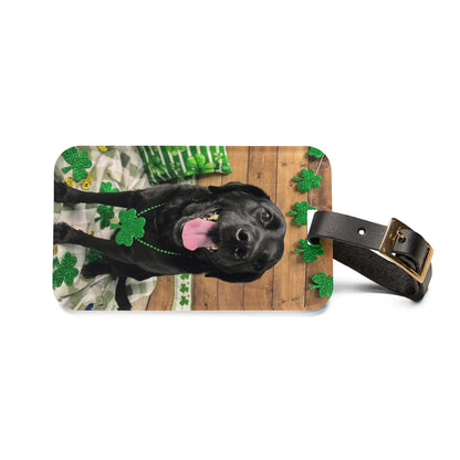Baby Girl - St. Patrick's Day Dog Luggage Tag
