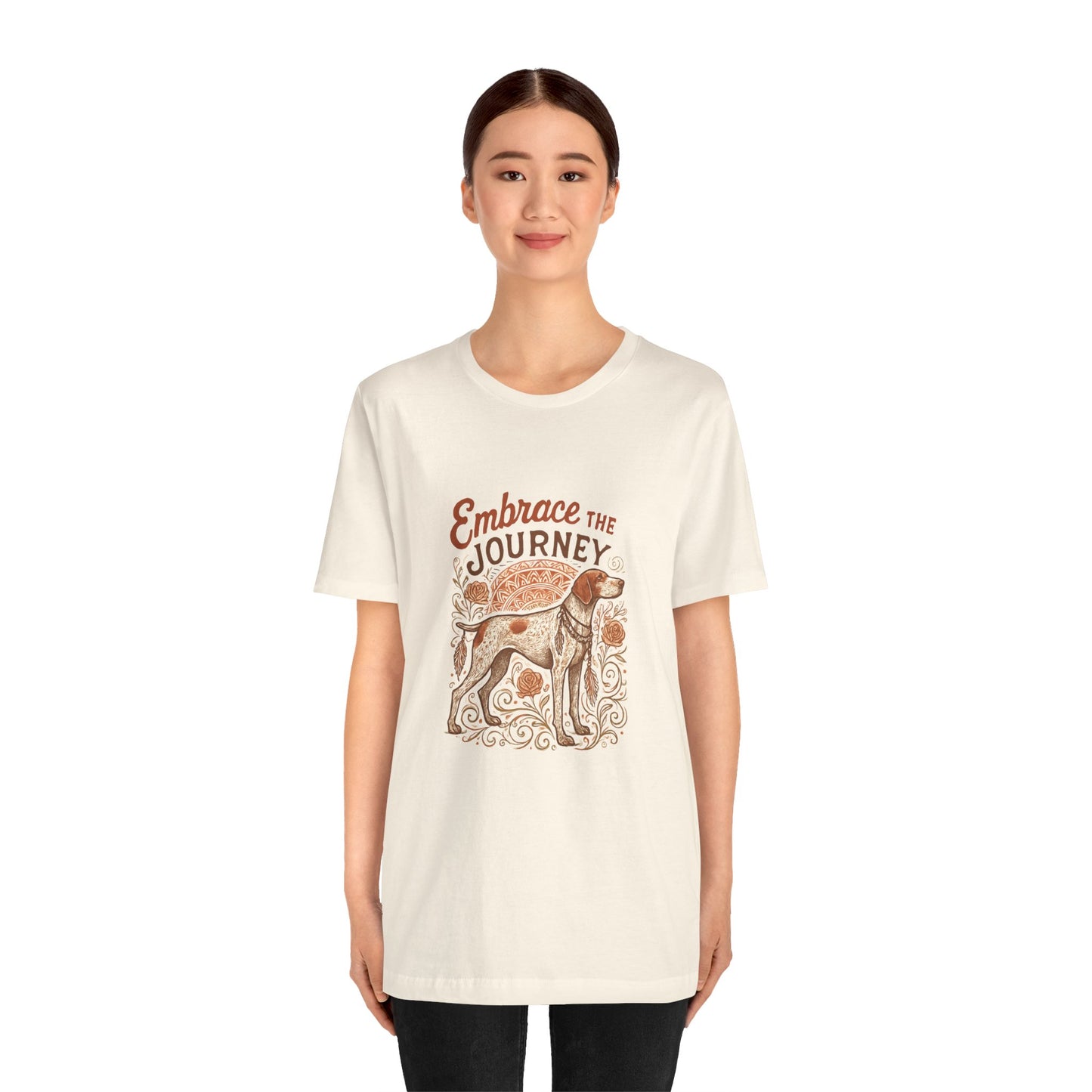 Dogtown Boho Revival "Embrace the Journey" Unisex Jersey Tee (German Shorthaired Pointer)