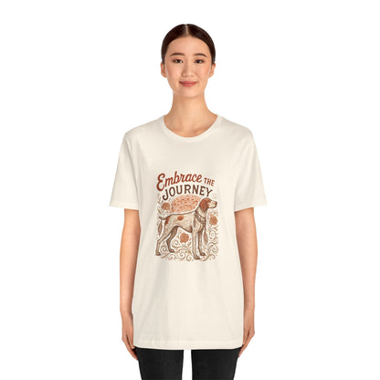 Dogtown Boho Revival "Embrace the Journey" Unisex Jersey Tee (German Shorthaired Pointer)