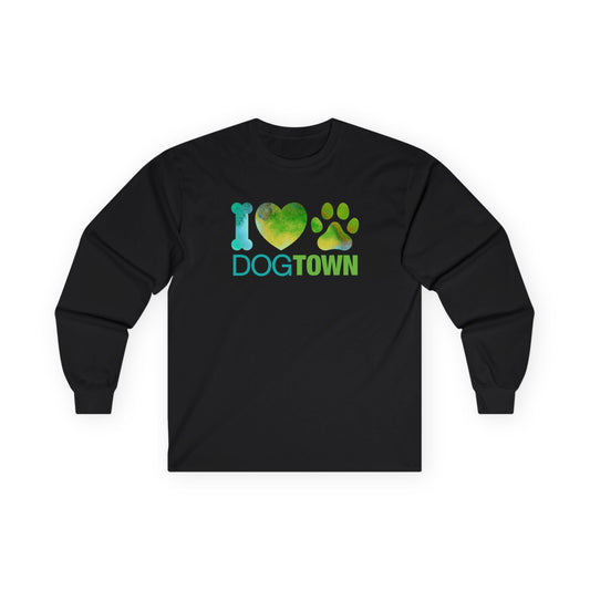 Dogtown "I Heart Paw" - Long Sleeve Cotton Tee