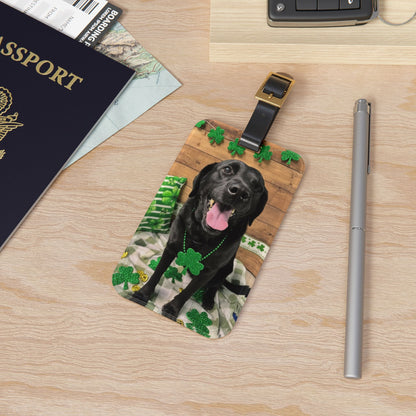 Baby Girl - St. Patrick's Day Dog Luggage Tag