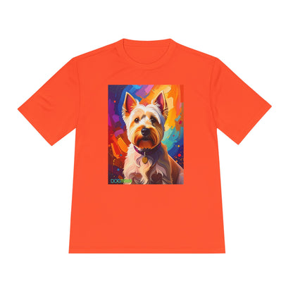Pup Art Canvas Unisex Moisture Wicking Tee (West Highland White Terrier (Westie))